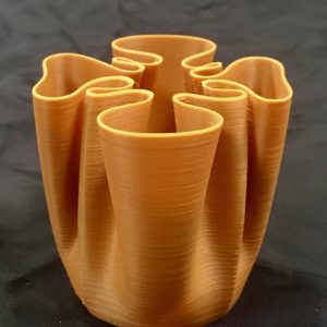 3D print from recycled 3D printing filament Nefila HIPS brown